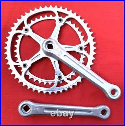 Vintage Campagnolo 1049/A Super Record Strada Crankset 170mm 52/42T Silver