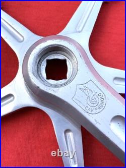 Vintage Campagnolo 1049/A Super Record Strada Crankset 170mm 52/42T Silver