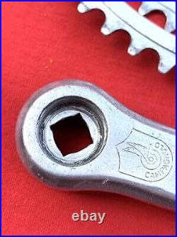 Vintage Campagnolo 1049/A Super Record Strada Crankset 170mm 52/42T Silver