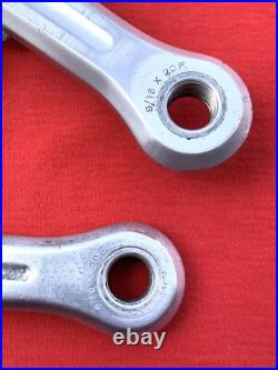Vintage Campagnolo 1049/A Super Record Strada Crankset 170mm 52/42T Silver