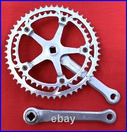 Vintage Campagnolo 1049/A Super Record Strada Crankset 170mm 52/42T Silver