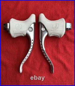 Vintage Campagnolo 4062, Super Record Brake Levers White Hoods Eroica