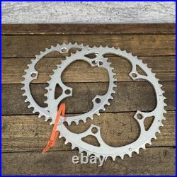 Vintage Campagnolo 52/42T Chainring Set 135 BCD 5-Arm Road Bike Italy Fit Record