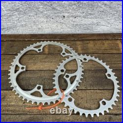 Vintage Campagnolo 52/42T Chainring Set 135 BCD 5-Arm Road Bike Italy Fit Record