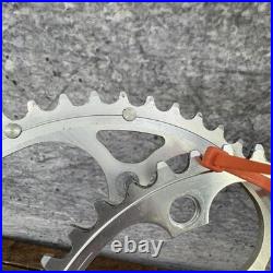 Vintage Campagnolo 52/42T Chainring Set 135 BCD 5-Arm Road Bike Italy Fit Record