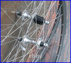 Vintage Campagnolo 700c Croce D'Aune RoadBike WHEELS Hubs MavicOpen Rims Bicycle