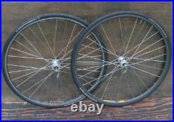 Vintage Campagnolo 700c Croce D'Aune RoadBike WHEELS Hubs MavicOpen Rims Bicycle