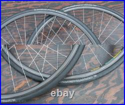 Vintage Campagnolo 700c Croce D'Aune RoadBike WHEELS Hubs MavicOpen Rims Bicycle