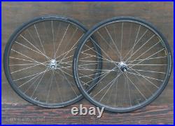 Vintage Campagnolo 700c Croce D'Aune RoadBike WHEELS Hubs MavicOpen Rims Bicycle