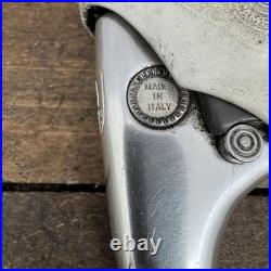 Vintage Campagnolo Brake Levers C-Record Chrous White Hoods 4-Finger Drop Bar