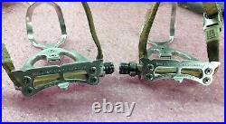 Vintage Campagnolo C RECORD Road Bike Pedals Clips and Straps