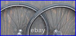 Vintage Campagnolo C Record 700c RoadBike WHEELS Velocity Rims Tires Bicycle