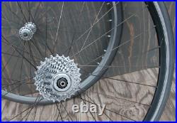 Vintage Campagnolo C Record 700c RoadBike WHEELS Velocity Rims Tires Bicycle