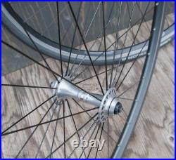 Vintage Campagnolo C Record 700c RoadBike WHEELS Velocity Rims Tires Bicycle