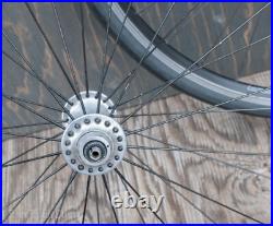 Vintage Campagnolo C Record 700c RoadBike WHEELS Velocity Rims Tires Bicycle