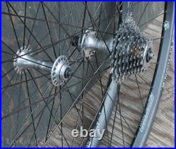 Vintage Campagnolo C Record 700c RoadBike WHEELS Velocity Rims Tires Bicycle