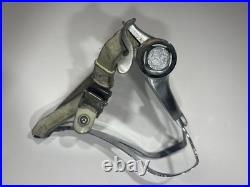 Vintage Campagnolo C Record Aero Pedals With Toe Clips And Leather Straps