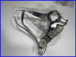 Vintage Campagnolo C Record Aero Pedals With Toe Clips And Leather Straps