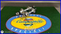 Vintage Campagnolo C Record Hubs 28h x 126mm Lightly Polished inc Skewers