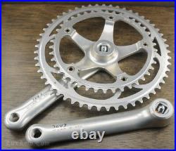 Vintage Campagnolo C Record Road Bike CRANKS 172.5mm 53t 41t Chainrings Bicycle