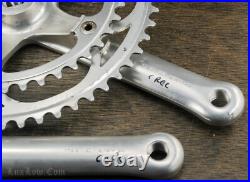 Vintage Campagnolo C Record Road Bike CRANKS 172.5mm 53t 41t Chainrings Bicycle