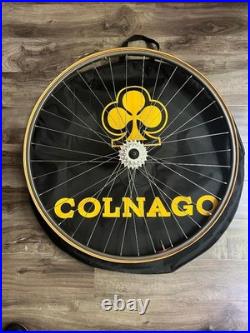 Vintage Campagnolo C Record Road Bike WHEELS Hubs Rims Bicycle NOS Tubular Tires