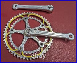 Vintage Campagnolo COPPI pantographed Super Record Crank Set 170-52t-42t Italy