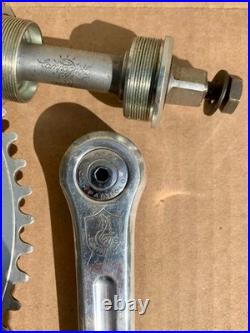 Vintage Campagnolo Crankset Nuovo Record 52/43, 172.5mm Strada Crank and BB