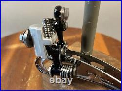 Vintage Campagnolo Front Derailleur Super Record Black Braze On 1980s. CLEAN