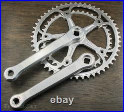 Vintage Campagnolo Late Super Record Road Bike CRANKS 172.5mm 52t 42t Chainrings