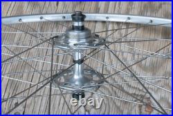 Vintage Campagnolo No Record RoadBike WHEEL HFHub Fiamme Rim TubularTire Bicycle Vintage Campagnolo No Record RoadBike WHEEL HFHub Fiamme Rim TubularTire Bicycle