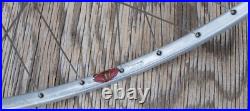Vintage Campagnolo No Record RoadBike WHEEL HFHub Fiamme Rim TubularTire Bicycle Vintage Campagnolo No Record RoadBike WHEEL HFHub Fiamme Rim TubularTire Bicycle