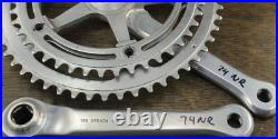 Vintage Campagnolo Nuovo Record Road Bike 170mm CRANKS 53t44t Chainrings Bicycle