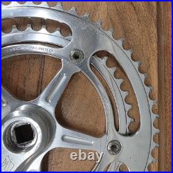Vintage Campagnolo Nuovo Record Strada Crankset 172.5mm 144 BCD 52T/42T