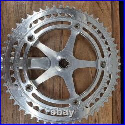 Vintage Campagnolo Nuovo Record Strada Crankset 172.5mm 144 BCD 52T/42T