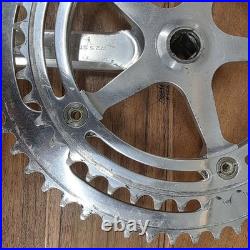 Vintage Campagnolo Nuovo Record Strada Crankset 172.5mm 144 BCD 52T/42T