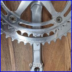Vintage Campagnolo Nuovo Record Strada Crankset 172.5mm 144 BCD 52T/42T