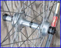 Vintage Campagnolo Nuovo Super Record Hubs 700c Road Bike WHEELS Mavic G40 Rims Vintage Campagnolo Nuovo Super Record Hubs 700c Road Bike WHEELS Mavic G40 Rims