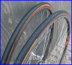 Vintage Campagnolo Nuovo Super Record Hubs 700c Road Bike WHEELS Mavic G40 Rims Vintage Campagnolo Nuovo Super Record Hubs 700c Road Bike WHEELS Mavic G40 Rims