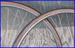 Vintage Campagnolo Nuovo Super Record Hubs 700c Road Bike WHEELS Mavic G40 Rims Vintage Campagnolo Nuovo Super Record Hubs 700c Road Bike WHEELS Mavic G40 Rims