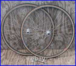 Vintage Campagnolo Nuovo Super Record Hubs 700c RoadBike WHEELS Mavic G40 Rims Vintage Campagnolo Nuovo Super Record Hubs 700c RoadBike WHEELS Mavic G40 Rims