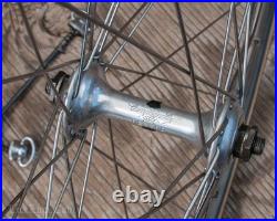 Vintage Campagnolo Nuovo Super Record Hubs 700c RoadBike WHEELS Mavic G40 Rims Vintage Campagnolo Nuovo Super Record Hubs 700c RoadBike WHEELS Mavic G40 Rims