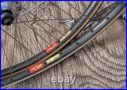 Vintage Campagnolo Nuovo Super Record Hubs 700c RoadBike WHEELS Mavic G40 Rims Vintage Campagnolo Nuovo Super Record Hubs 700c RoadBike WHEELS Mavic G40 Rims