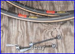 Vintage Campagnolo Nuovo Super Record Hubs 700c RoadBike WHEELS Mavic G40 Rims Vintage Campagnolo Nuovo Super Record Hubs 700c RoadBike WHEELS Mavic G40 Rims