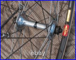 Vintage Campagnolo Nuovo Super Record Hubs 700c RoadBike WHEELS Mavic G40 Rims Vintage Campagnolo Nuovo Super Record Hubs 700c RoadBike WHEELS Mavic G40 Rims