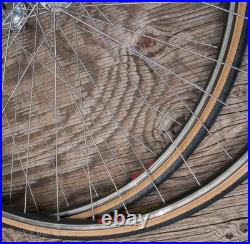Vintage Campagnolo Nuovo Super Record Hubs 700c RoadBike WHEELS Mavic G40 Rims Vintage Campagnolo Nuovo Super Record Hubs 700c RoadBike WHEELS Mavic G40 Rims