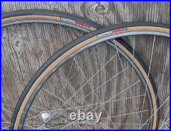 Vintage Campagnolo Nuovo Super Record Hubs 700c RoadBike WHEELS Mavic G40 Rims Vintage Campagnolo Nuovo Super Record Hubs 700c RoadBike WHEELS Mavic G40 Rims