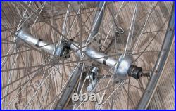 Vintage Campagnolo Nuovo Super Record Hubs 700c RoadBike WHEELS Mavic G40 Rims Vintage Campagnolo Nuovo Super Record Hubs 700c RoadBike WHEELS Mavic G40 Rims