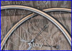 Vintage Campagnolo Nuovo Super Record Hubs 700c RoadBike WHEELS Mavic G40 Rims Vintage Campagnolo Nuovo Super Record Hubs 700c RoadBike WHEELS Mavic G40 Rims