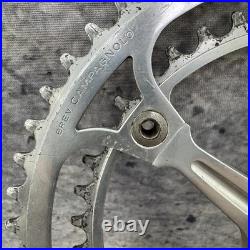 Vintage Campagnolo REcord Crankset 170mm 144 BCD Double 9/16 Strada (1) (3)